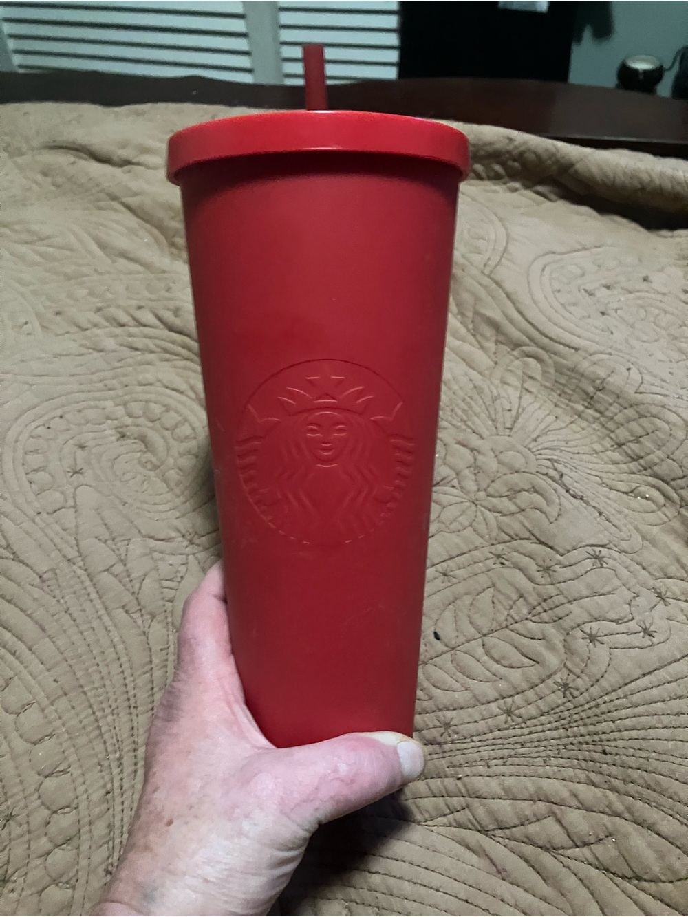 Starbucks Matte Red Soft Touch Acrylic Tumbler